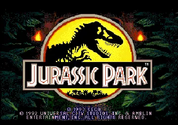 Jurassic Park (Europe) screen shot title